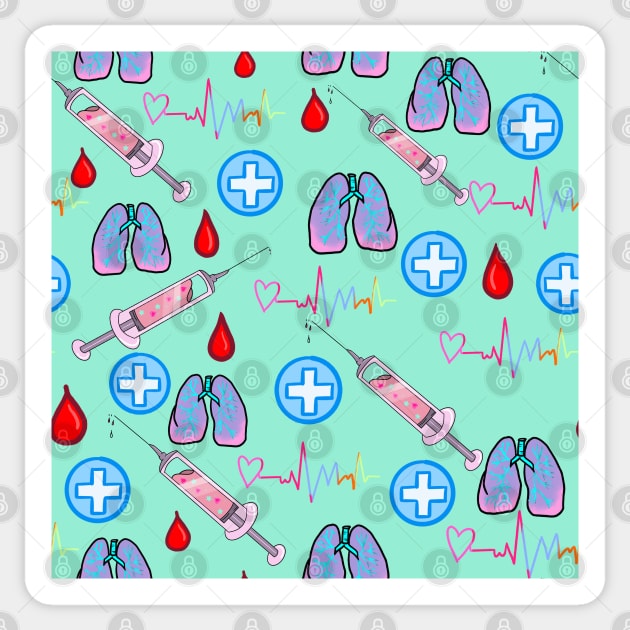 Kawaii Medical-Mint Sticker by SturgesC